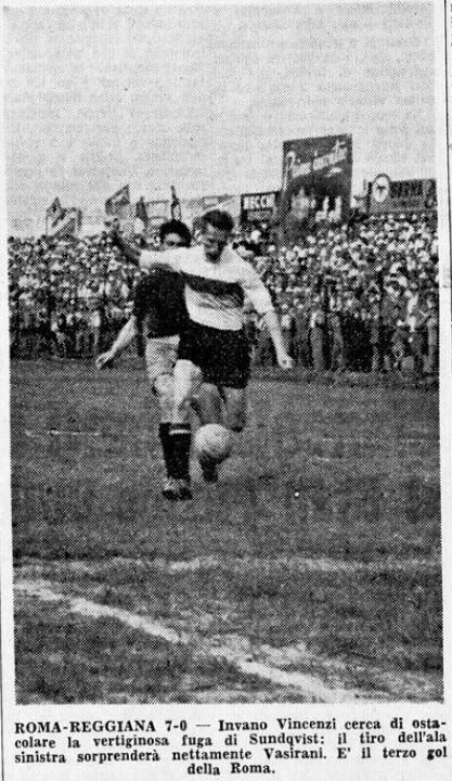 Amarcord, 11 maggio 1952: la Roma batte 0-7 la Reggiana