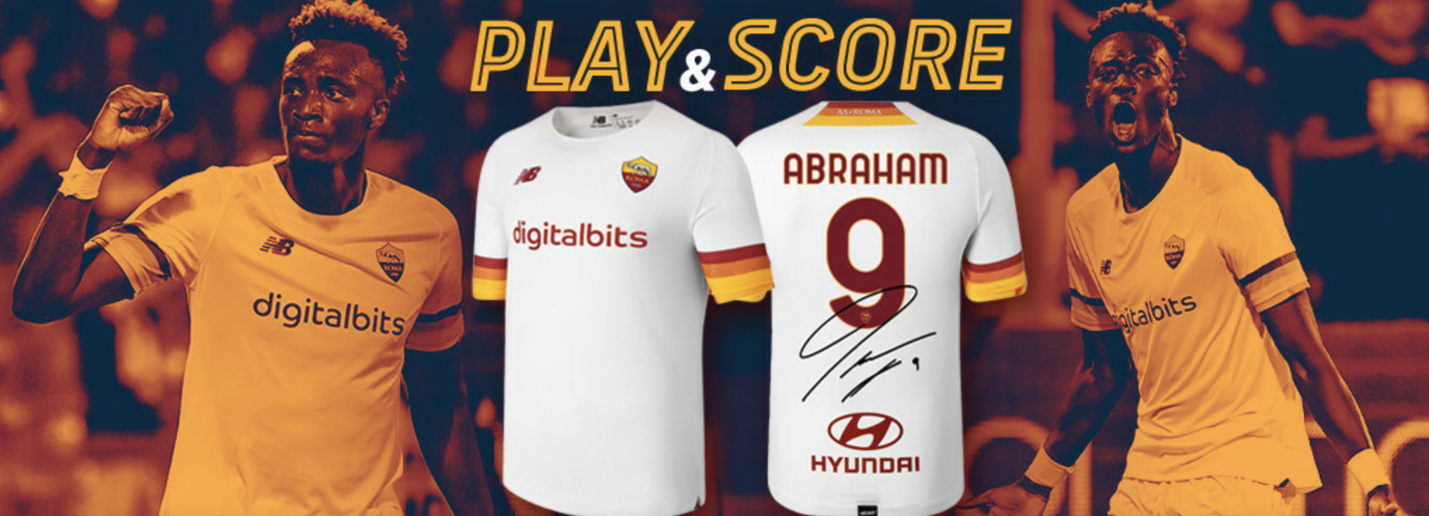 Concorso AS Roma: vinci una t-shirt firmata da Abraham